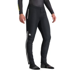 Разминочные брюки Sportful Apex Pant 2024 чёрные с белым